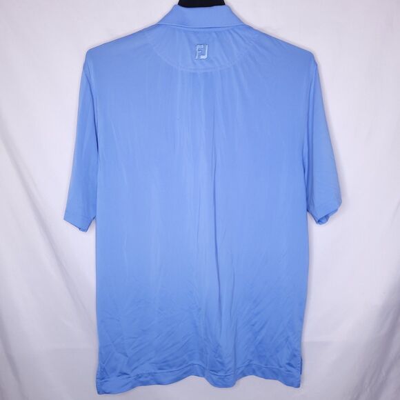 Footjoy Polo Shirt Mens Medium Blue Golf Performance Activewear - Picture 8 of 14